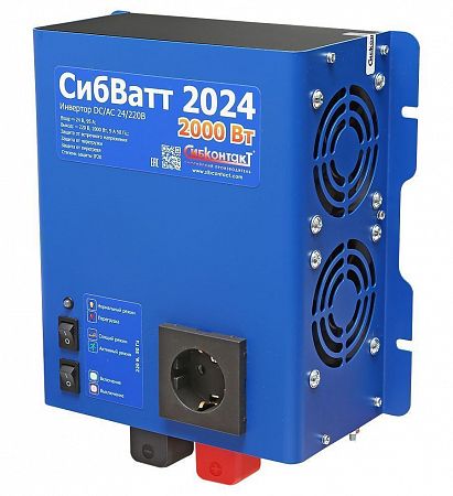 СибВатт 2024 инвертор, преобразователь напряжения DC/AC, 24В/220В, 2000Вт