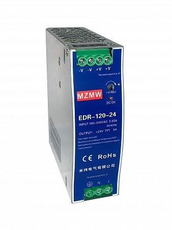 EDR-120-24 источник питания АC/DC, 230В/24В