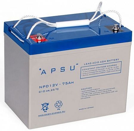 Купить Аккумуляторная батарея APSU NPD 12-75 в  Москве