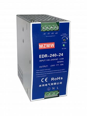 EDR-240-24 источник питания АC/DC, 230В/24В