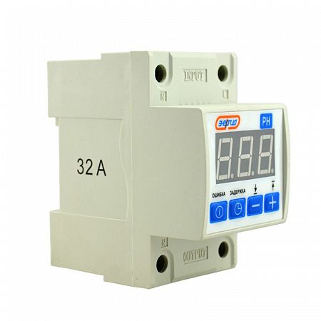 Реле контроля напряжения цифровое Энергия РН 32А (1P)